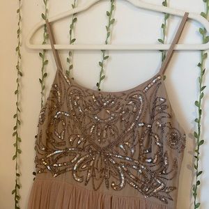 NEVER WORN | Taupe Bridesmaid Dress